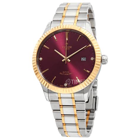 Tudor Style Automatic Burgundy Dial Men's Watch M12713